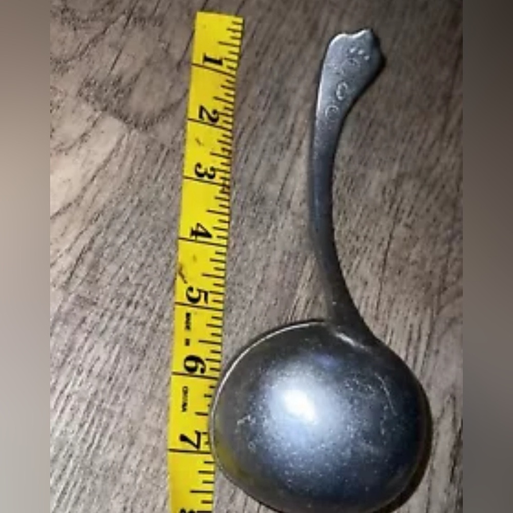 Vintage Wilton Columbia Armetale Pewter Serving Spoon/Soup Tureen Ladle 8”x3” - Picture 8 of 9